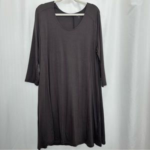 Garnet Hill gray knit dress